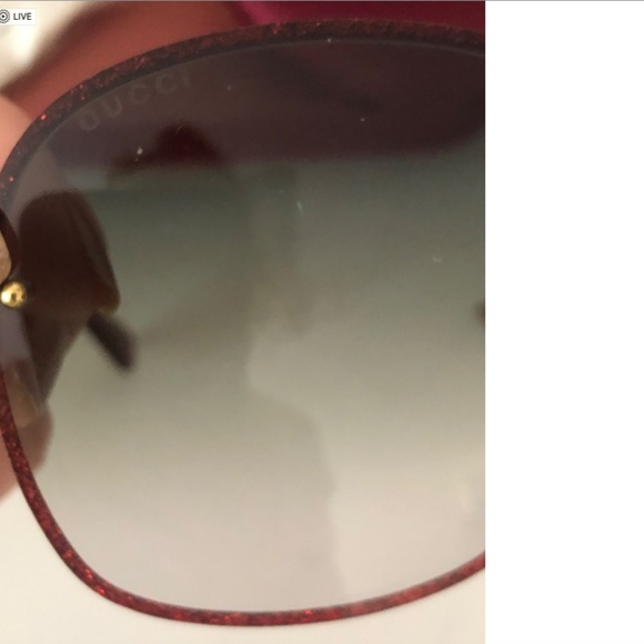 GUCCI Green Gradient Oval Sunglasses main image 13
